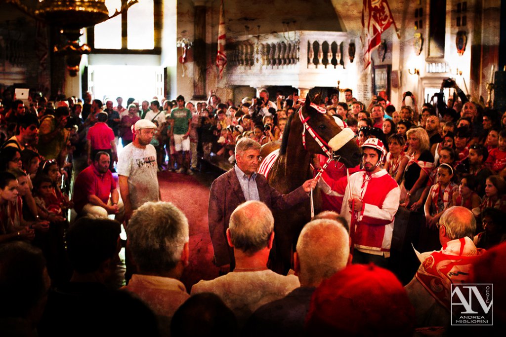Photo Palio Siena Benedizione del Cavallo Contrada della Giraffa