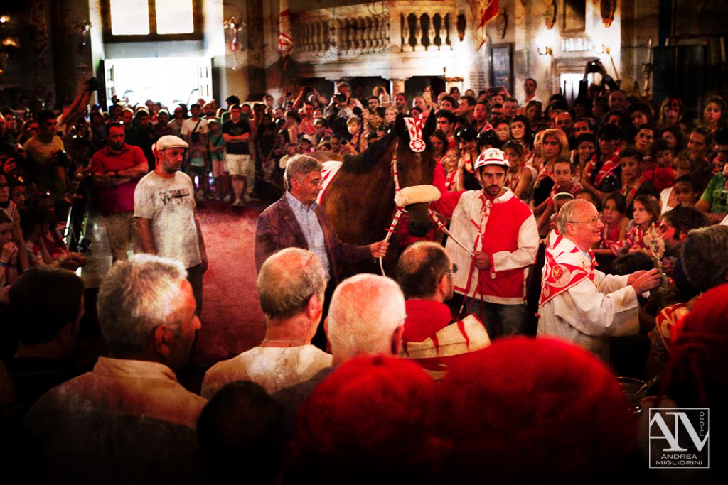Photo Palio Siena Benedizione del Cavallo Contrada della Giraffa
