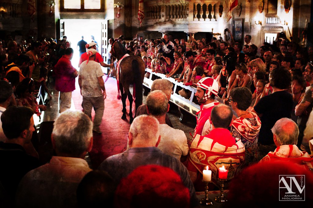 Photo Palio Siena Benedizione del Cavallo Contrada della Giraffa
