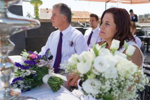 Photo Vows Renewal in Florence - Grand Hotel Cavour Roof Terrace