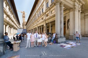 Photo Vows Renewal in Florence - Grand Hotel Cavour Roof Terrace