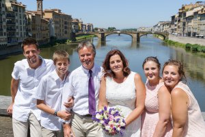 Photo Vows Renewal in Florence - Grand Hotel Cavour Roof Terrace
