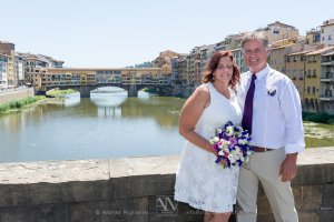 Photo Vows Renewal in Florence - Grand Hotel Cavour Roof Terrace